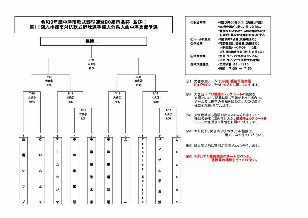令和３年度BC市長杯(九州都市対抗)のサムネイル